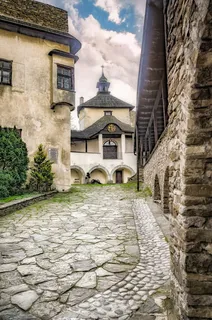 欧式建筑别墅海报背景