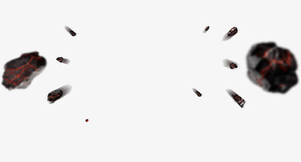 游戏场景岩石效果飞溅免抠