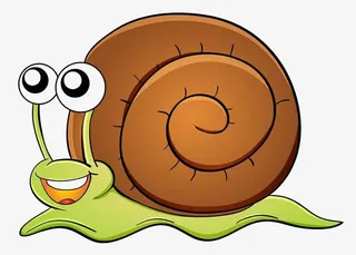 卡通蜗牛素材免抠