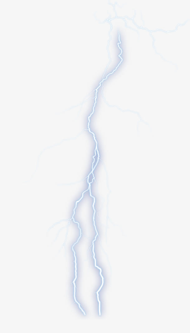 逼真闪电打雷免抠