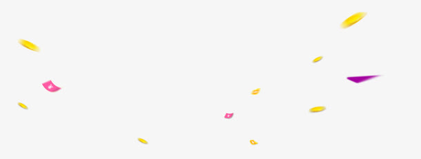 金币漂浮元素免抠
