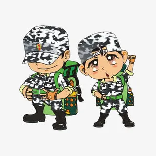 学生军训装备免抠