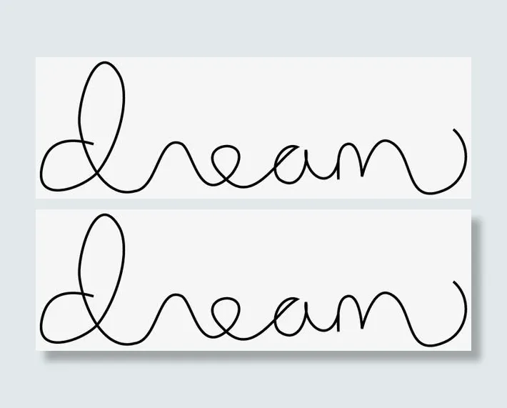 梦想英文花体字免抠