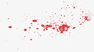 油漆水墨泼墨溅落红色矢量图免抠