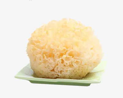 大朵白色银耳素材免抠