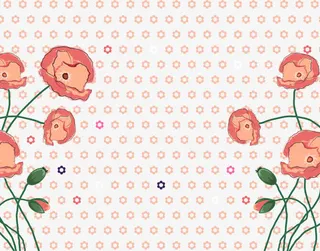 小清新花朵背景素材