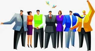 教师节卡通手绘人物免抠