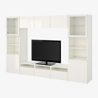 视听储物组合电视柜免抠