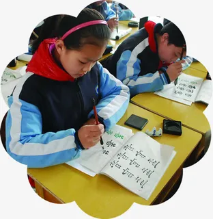 高清摄影花朵边框学习的学生免抠