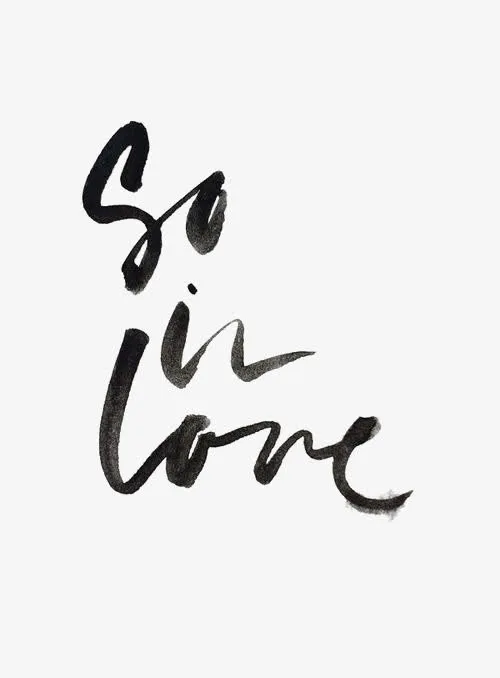 创意英文艺术字SOINLOVE免抠
