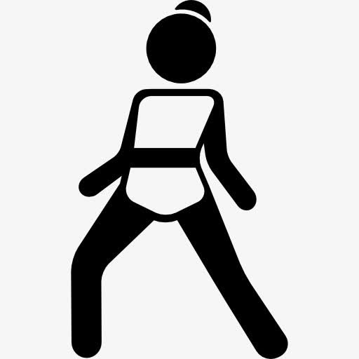 女孩在防守位置图标免抠