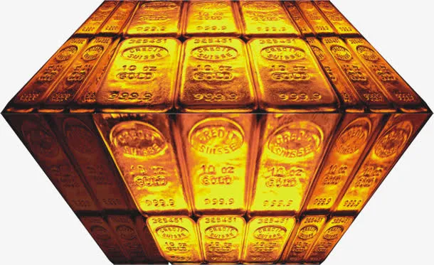 黄金钻石财富广告装饰免抠