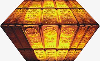 黄金钻石财富广告装饰免抠