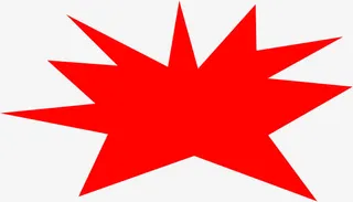 红色惊喜图案中秋国庆免抠