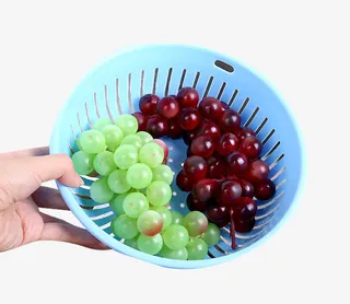 手持沥水洗菜篮免抠