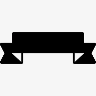 丝带旗帜形状图标免抠