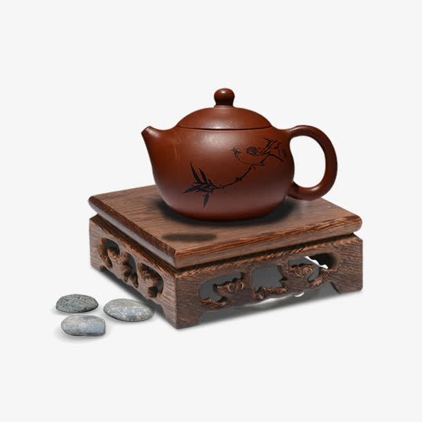 紫砂茶壶免抠