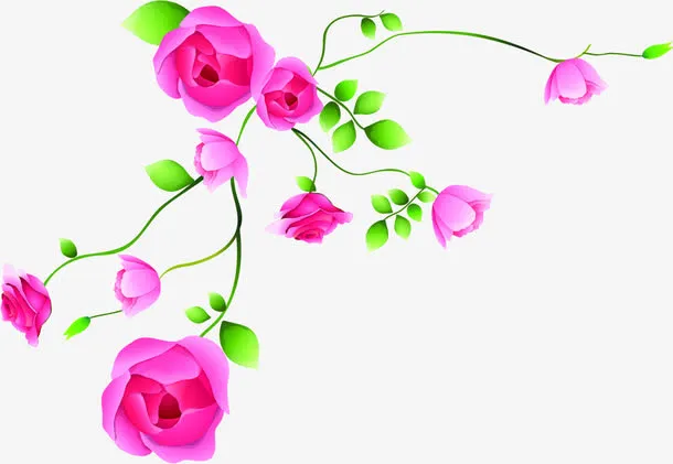 粉色唯美淡雅花朵节日母亲节免抠