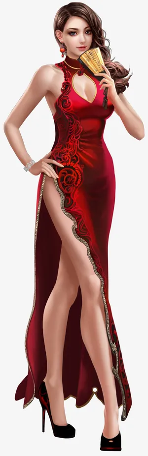 美女游戏人物免抠