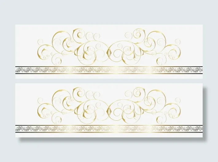 金色花纹免抠