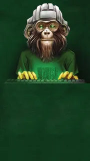 计算机招聘绿色底纹H5背景素材高清