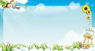 卡通学校制度展板设计矢量素材高清