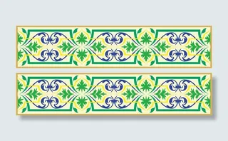 传统古典角花花纹素材免抠