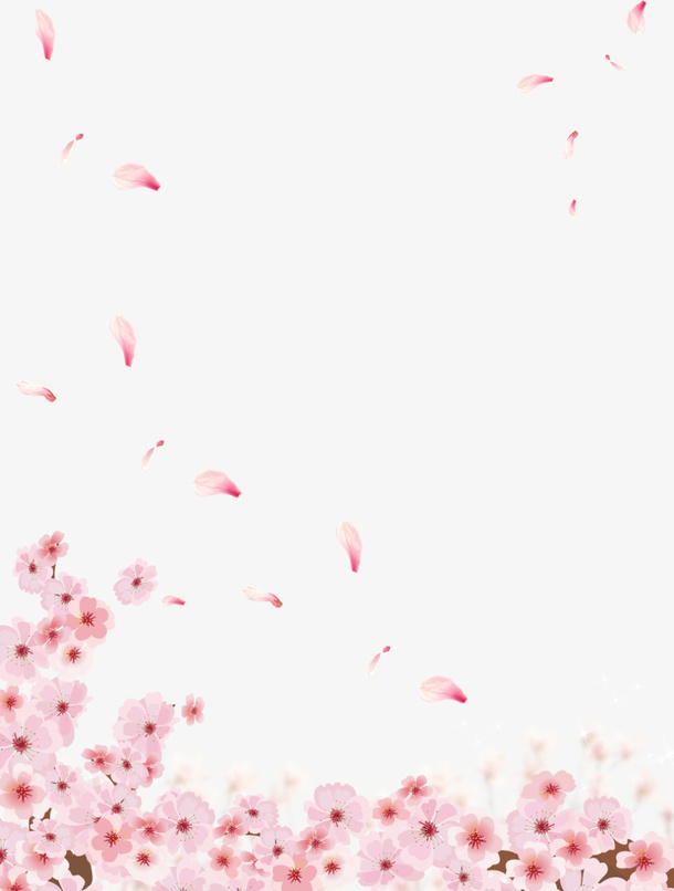 粉色美丽清新花朵免抠