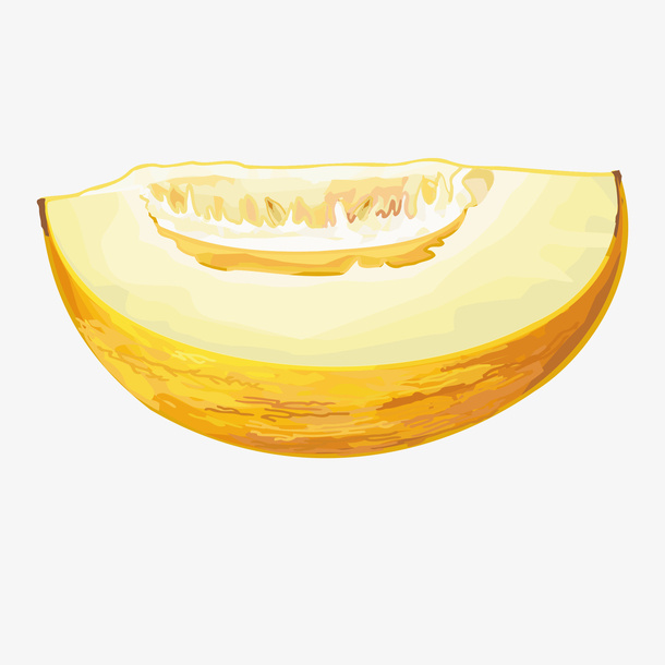 半块哈密瓜免抠