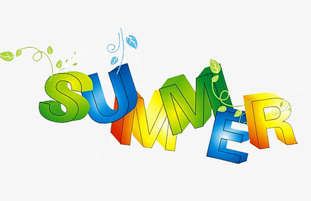 summer艺术字免抠