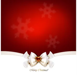 蝴蝶结圣诞节贺卡海报背景高清