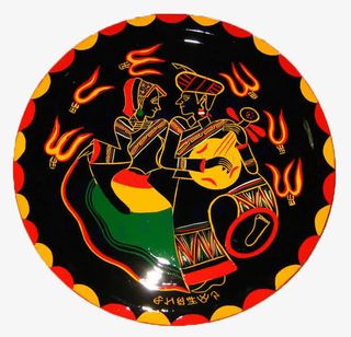 彝族圆盘图案免抠