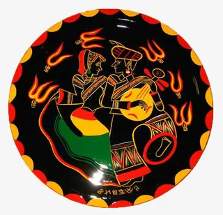 彝族圆盘图案免抠