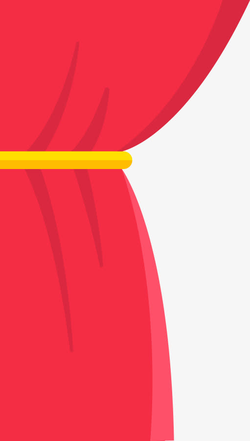 红色幕布左边幕布图标免抠