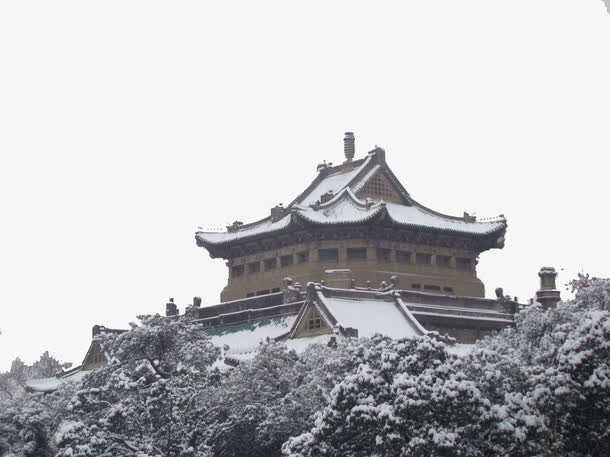 冬季武汉大学免抠