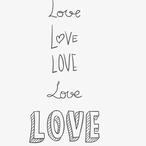 LOVE艺术字免抠