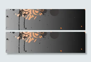 时尚黑色潮流横幅背景高清