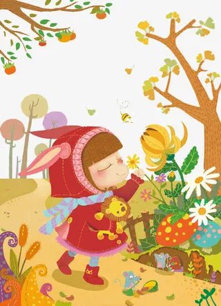 森林里的小红帽免抠