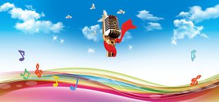 唱歌比赛舞台背景素材高清