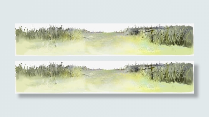 复古万圣节背景草地