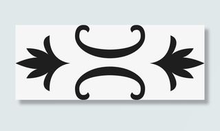 角花底纹花型对称平面图形免抠