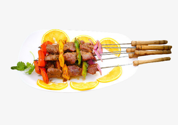 烧烤孜然牛肉串烤串免抠