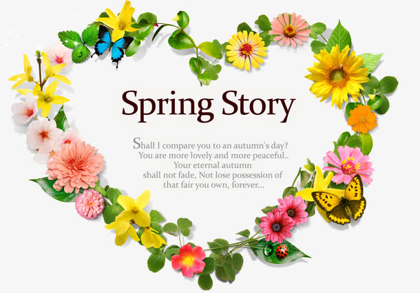 春天的花朵免抠