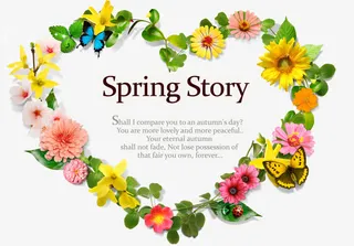 春天的花朵免抠