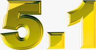 51艺术字金属质感免抠