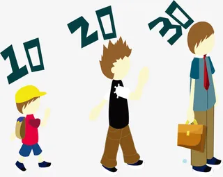 男人年龄变化免抠