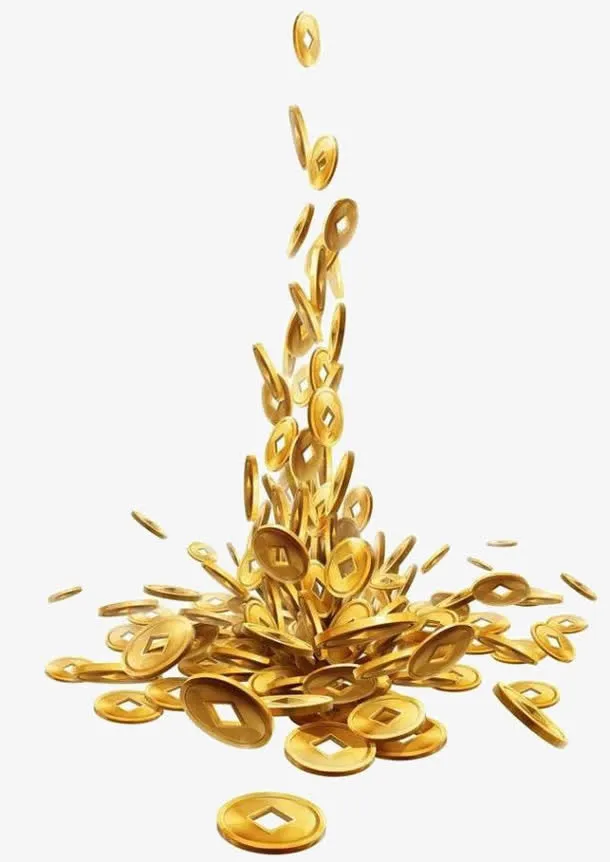 掉落的金币免抠