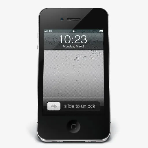 iPhone黑色iOS图标免抠