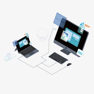 电脑数据连接插图免抠