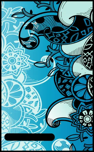 蓝色花纹精美底纹中国风海报背景高清